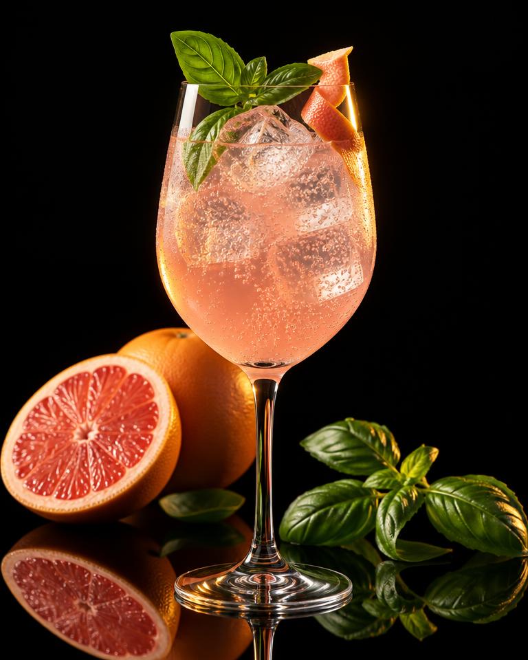 Basil Grapefruit Spritz