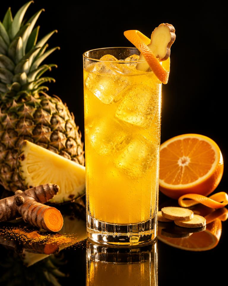Golden Turmeric Fizz