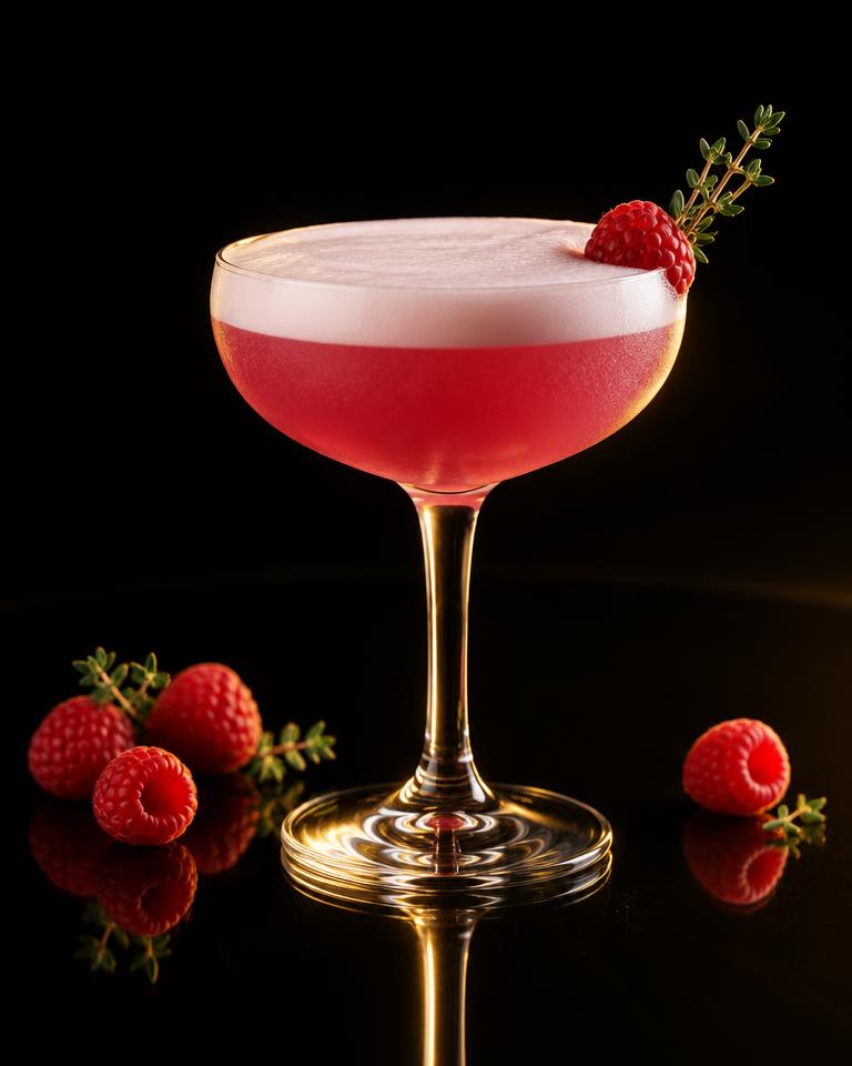 Raspberry Thyme Sour